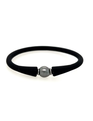 child tahitan pearl black bracelet