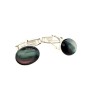 Tahitian Mother-Of-Pearl Rhodium Silver Man Cufflinks