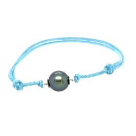 child tahitan pearl light blue bracelet
