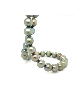 big Tahitian pearls in strand necklace in gold with cultured pearls from Tahiti price - perla Tahiti - tahitian jewerly