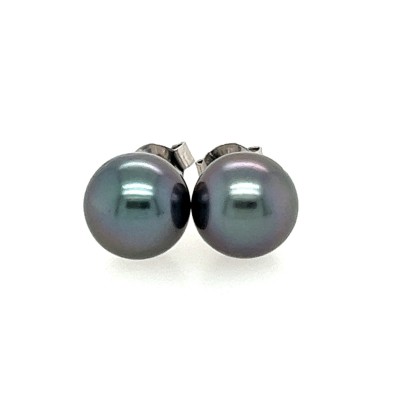 Boucles d'oreilles argent 925/00 Perles de Tahiti blue pink 8,91mm