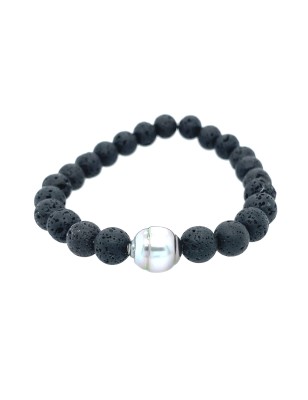 Pulsera con perla de Tahití