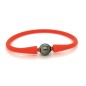 Bracciale in silicone corallo Perla di Tahiti