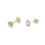 boucles d'oreilles or jaune 750/00 diamants 0,33 carat