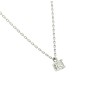 0,25 carat diamond 18K white gold necklace