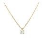 0,20 carat diamond 18K yellow gold necklace