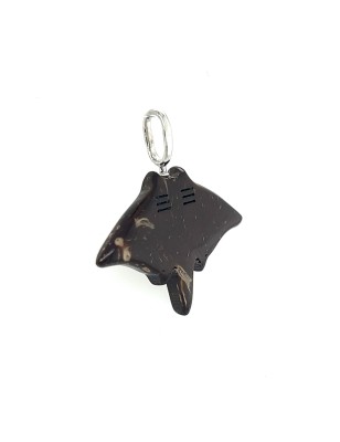 Pendentif raie manta argent 925/00 nacre de puau