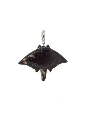 Pendentif raie manta argent 925/00 nacre de puau