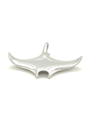 Pendentif raie manta argent 925/00