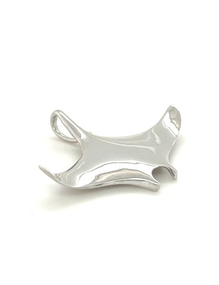 Pendentif raie manta argent 925/00
