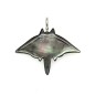 Pendentif Raie Manta en Nacre Perlière de Tahiti
