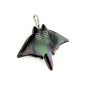 Colgante de manta raya de nácar de Tahití