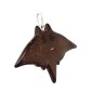 Colgante de manta raya en plata de ley 925 y coco