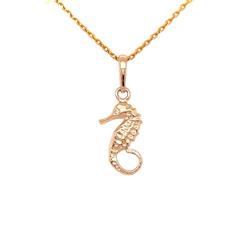 Ciondolo cavalluccio marino in oro 18k (750/00)
