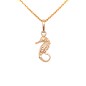 Ciondolo cavalluccio marino in oro 18k (750/00)