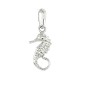 Seahorse 18K gold pendant