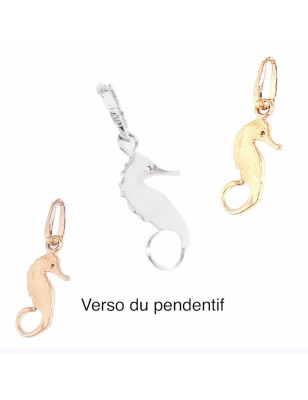 Pendentif or 750/00 hippocampe