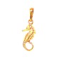 Seahorse 18K gold pendant
