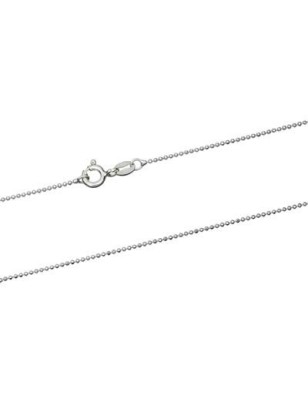 1,20mm diameter sterling silver bead chain