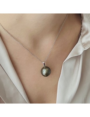 Pendentif grosse perle de Tahiti gravée