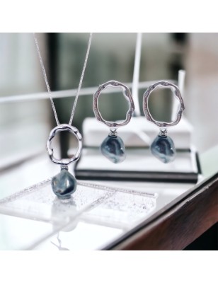 Collana con perla di Tahiti