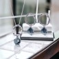 Keshi-Halskette und Ohrring-Set aus 925er Sterlingsilber