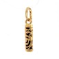 Strength - Tiki Pendant - Gold Plated - Black Onyx Strength - Tiki Pendant - Gold Plated - Black Onyx