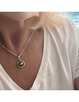 Ciondolo con perla di Tahiti
