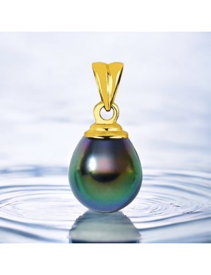 Pendentif homme or 750 véritable perle de Tahiti prix