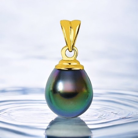 Pendentif homme or 750 véritable perle de Tahiti prix