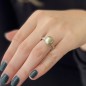 Ring mit champagnerfarbener Tahitiperle, 11,41 mm