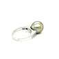Ring mit champagnerfarbener Tahitiperle, 11,41 mm
