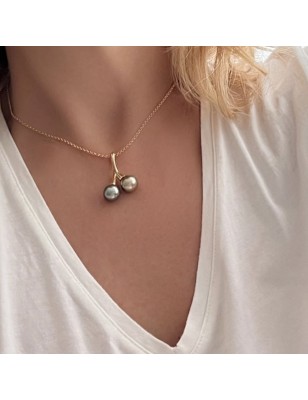 タヒチ真珠のペンダント