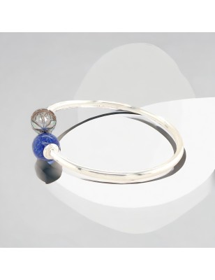 Bracelet perle de Tahiti et lapis lazuli