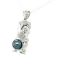 Mana - Pendente Tiki Argento 925 e Perla di Tahiti