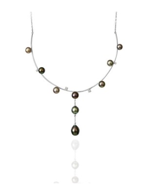 Collier Argent Perles de Tahiti