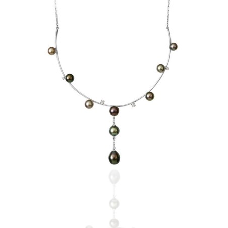 prix collier perle Tahiti femme - huître à perle