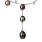 Tahitian Pearls Silver Necklace