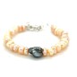Pulsera de bebé con perlas de agua dulce y keshi de Tahití