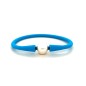 Bracelet Homme Perle d'Eau Douce -  Rubber Bleu