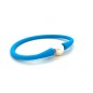 White freshwater pearl blue bracelet