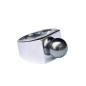 Honu - Herrenring Silber 925 und Tahiti-Perle