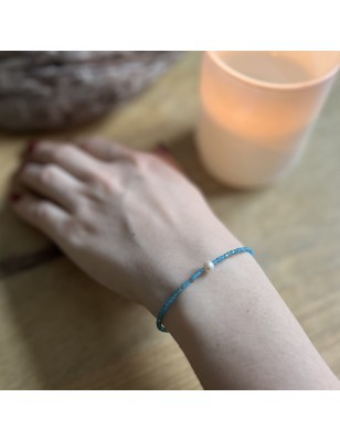 prix bracelet perle de Tahiti pierre apatite vertu