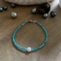Bracelet Amazonites et Perle d'Eau Douce
