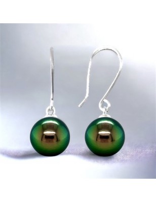Orecchini pendenti in argento 925/00 e Perle di Tahiti