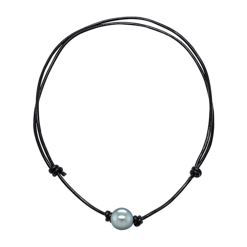 Hono - Tahitian Pearl Black Necklace
