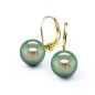Boucles d'Oreilles Dormeuses en Or 750 et Perles de Tahiti