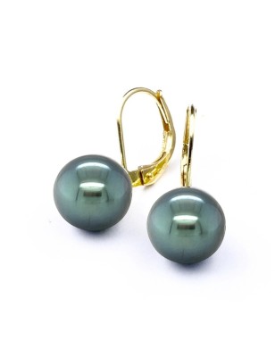 Pendientes con perla de Tahití