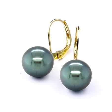 Pendientes con perla de Tahití
