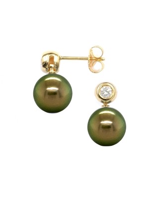 diamonds earrings with Tahiti pearls price - perla Tahiti - tahitian jewerly - tahitian jewerly stores